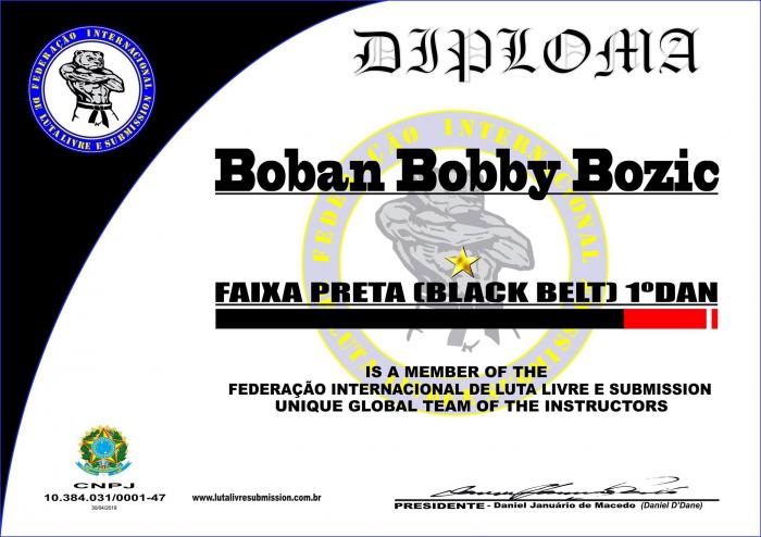 Black belt 1st degree · May 15, 2019 · Promoted by Daniel D‘Dane