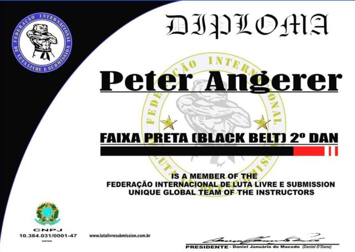 Black belt 2nd degree · October 28, 2020 · Promoted by Daniel d'Dane