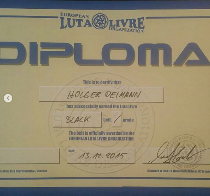 Black belt · December 13, 2015 · Promoted by Andreas Schmidt / Hugo Duarte