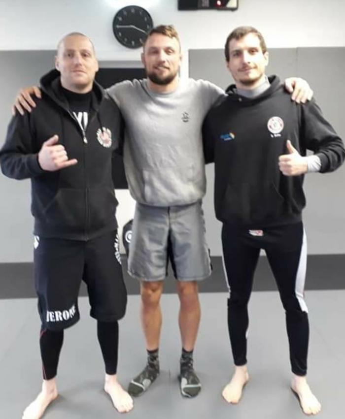 me and my student stefan with craig jones