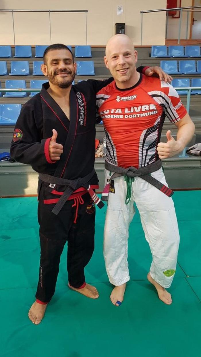 2018 - with Marcello Rocha - Teaching at int. Budo Lehrgang - Calla Ratjada - Mallorca