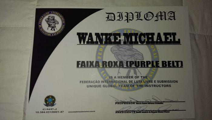 Purple belt · August 14, 2015 · Promoted by Marcio Cromado