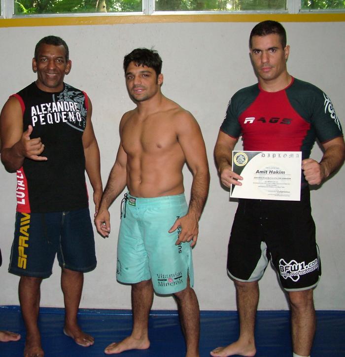 my Purple Belt with Master Daniel and Alexandre 'Pequeno' 2007