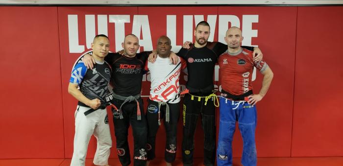 FS School Dao Vo Trung, Johnny Frachey, Eric Rochereau and Andre Lavaggi in Monaco.