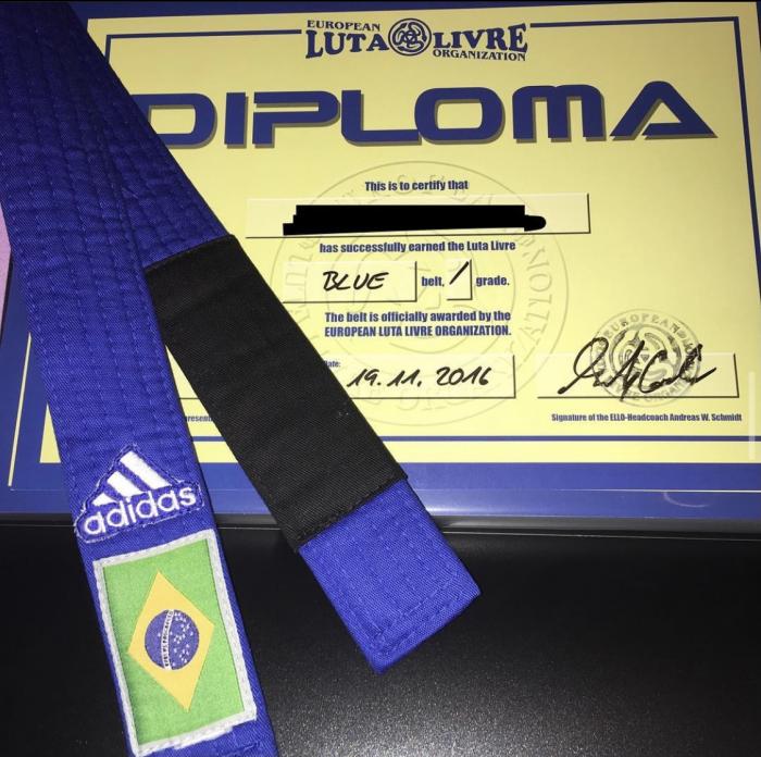 Blue belt · November 19, 2016 · Promoted by Andreas W. Schmidt