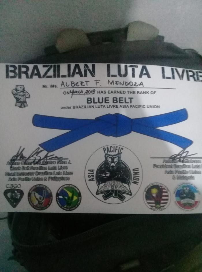 Blue belt · June 5, 2018 · Promoted by afonso cego