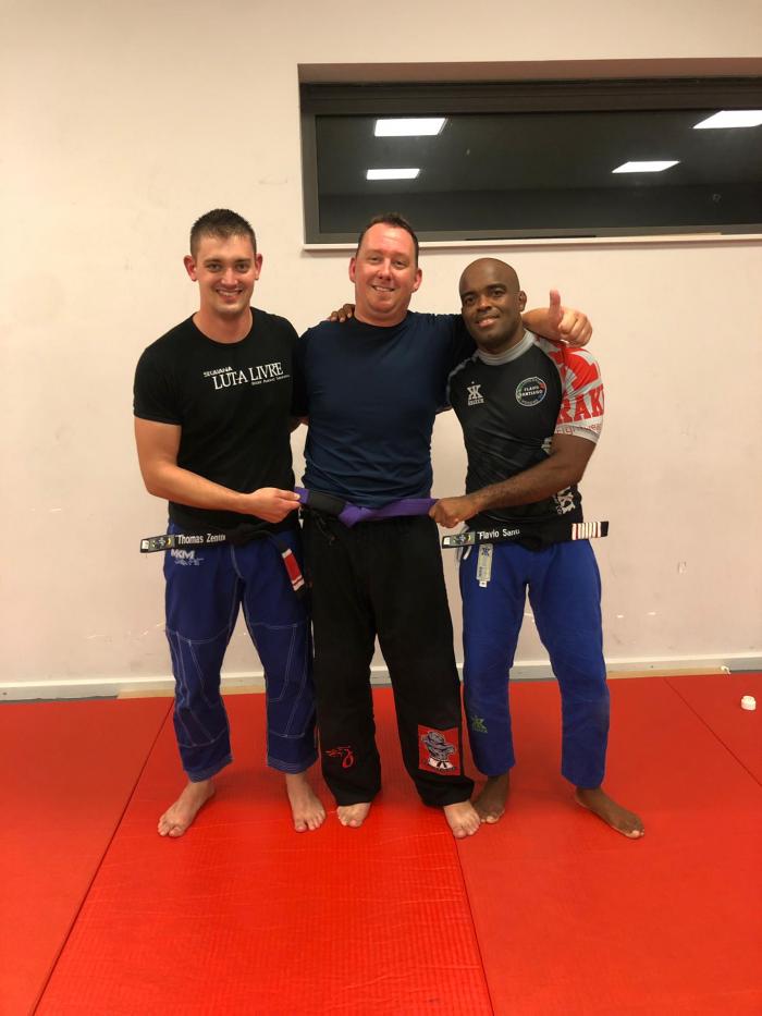 Purple belt · September 1, 2019 · Promoted by Flavio "peroba" Santiago