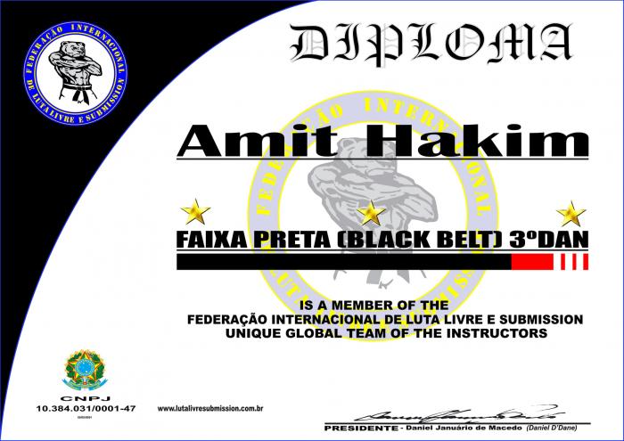 Black belt 3rd degree · February 22, 2021 · Promoted by Daniel D'dane