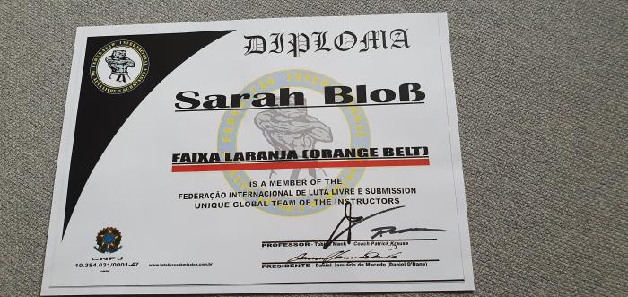 Orange belt · June 8, 2021 · Promoted by Tobias Mack