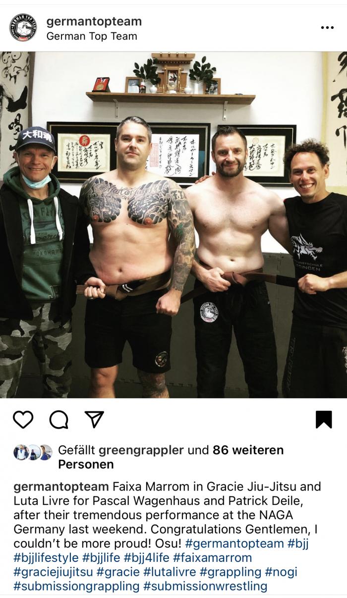 Brown belt · October 26, 2021 · Promoted by Yamatodamashii