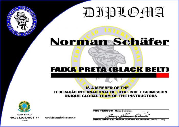 Blackbelt Diplom