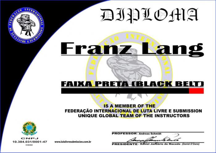 Faixa Preta - Federação International de Luta Livre