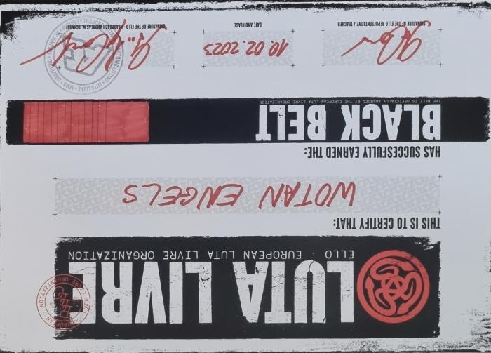 Black belt · February 3, 2023 · Promoted by Andreas "Andyconda" Schmidt