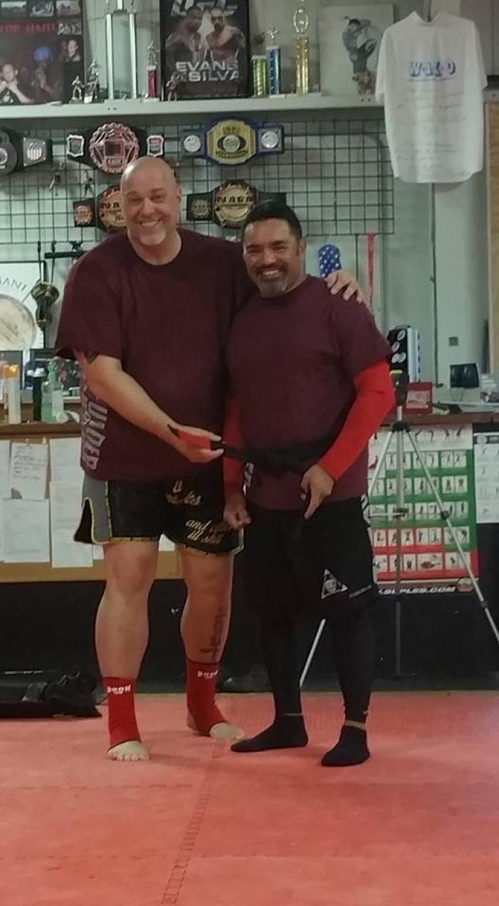 Andyconda Blackbelt promotion for Aurelio DeLarosa