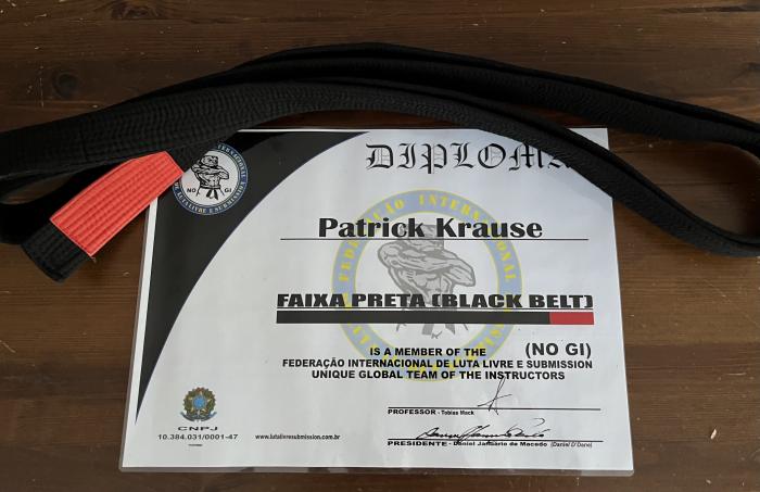Black belt · July 14, 2023 · Promoted by Tobias Mack