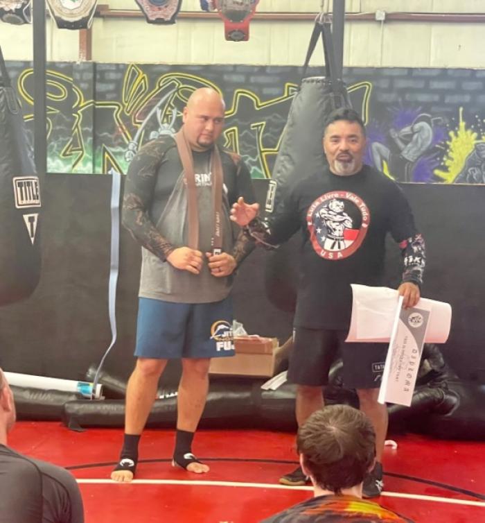 Brown belt · August 21, 2021 · Promoted by Aurelio Delarosa