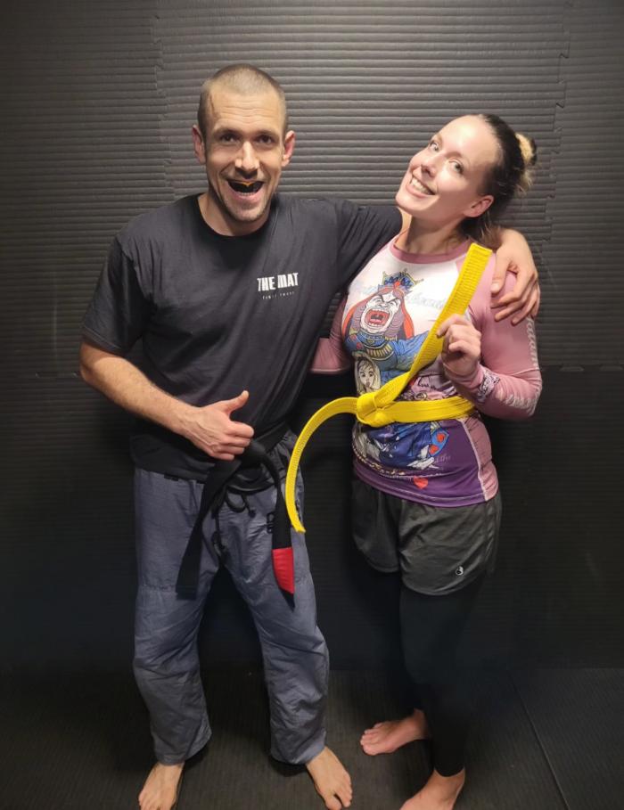 Yellow belt · November 2, 2023 · Promoted by Pat