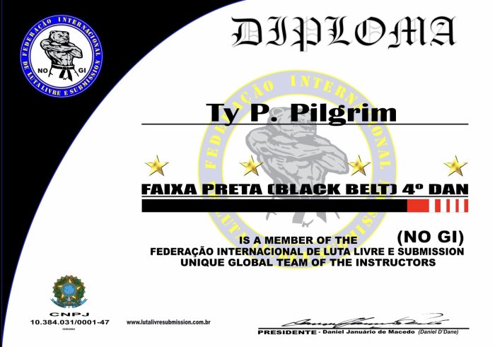 Black belt 4th degree · December 5, 2024 · Promoted by Daniel Januário de Macedo Di Dane