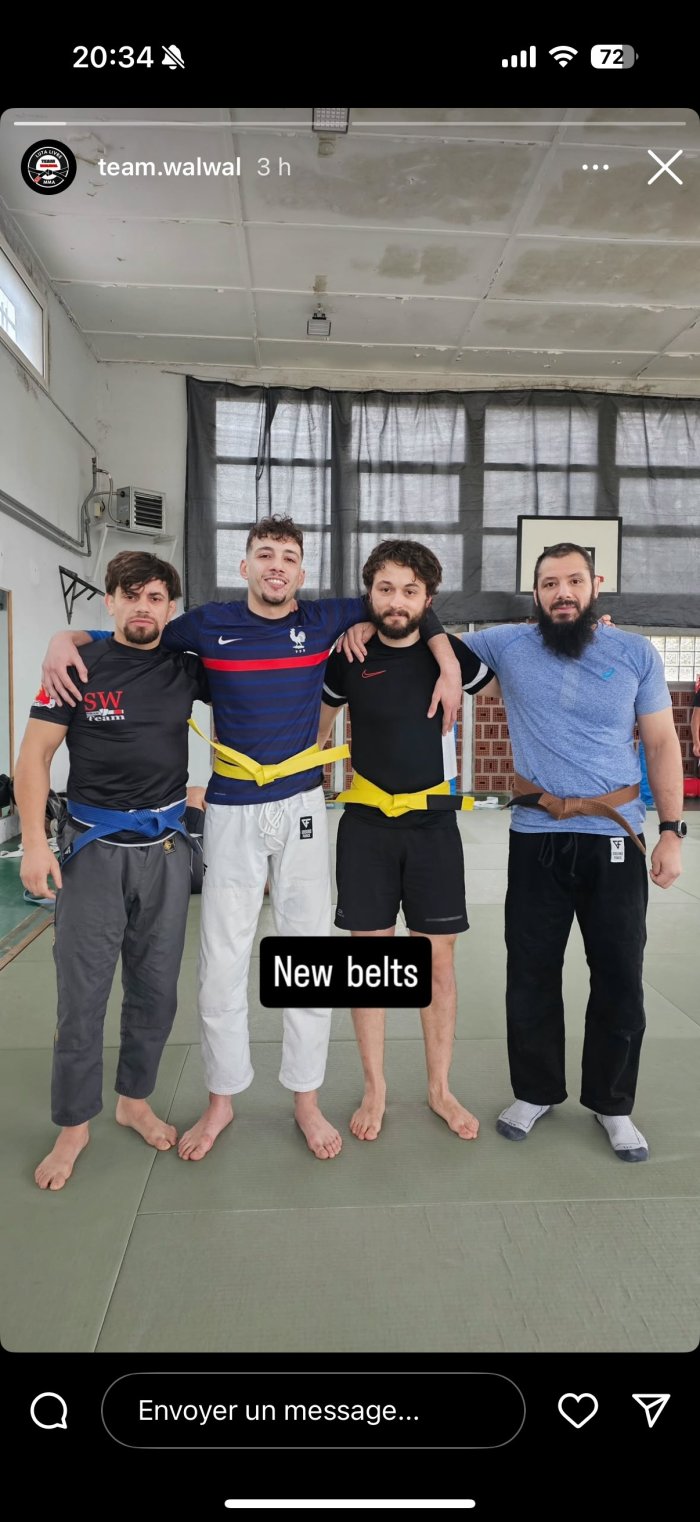 Blue belt · September 4, 2022 · Promoted by Walid Seghir